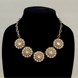 J. Crew Crystal Medallion Necklace